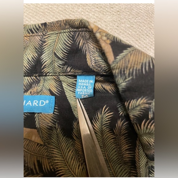 Tori Richard Honolulu Hawaiian Palms Made In USA Button Up Shirt Men's Medium - Picture 8 of 11